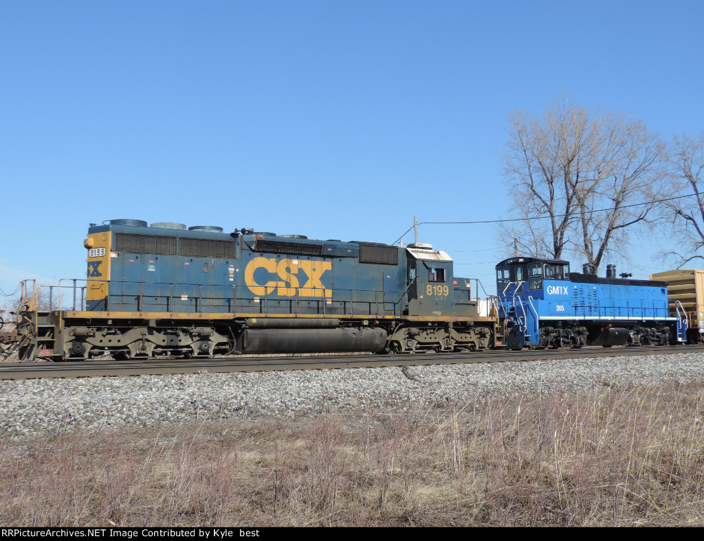 CSX 8199 and GMTX 205